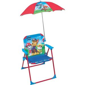 Klapstoel met parasol voor kinderen - Blauwe Paw Patrol - Staal - 38 x 8 x 50 cm