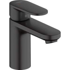 hansgrohe Vernis Blend ééngreeps wastafelmengkraan 100 CoolStart met afvoerplug mat zwart
