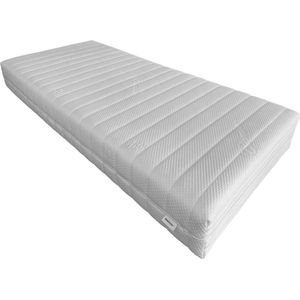 EasyBedden® One - Koudschuim Visco Nasa Traagschuim matras 70x220 20 cm – Luxe uitvoering - Premium tijk - ACTIE - 100% veilig product
