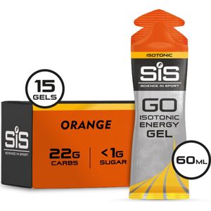 Science in Sport - SiS Go Isotonic Energygel - Energie gel - Isotone Sportgel - Orange Smaak - 15 x 60ml