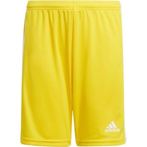 adidas - Squadra 21 Shorts Youth - Gele Voetbalshorts - 128 - Geel