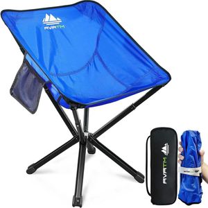 Compacte draagbare campingstoel - lichtgewicht, snelle installatie - 1 stuk - aluminium