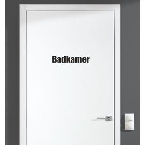 Deursticker - Badkamer - Zwart 17,5x3,5