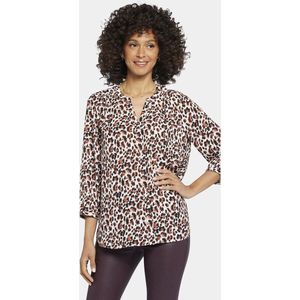 NYDJ Pintuck Blouse Dierenprint | Evita