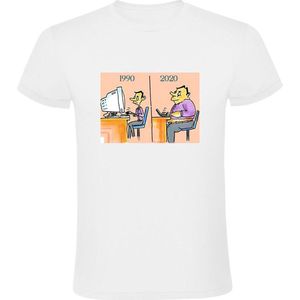 Grappig Heren T-shirt - computer - nerd - dun - dik