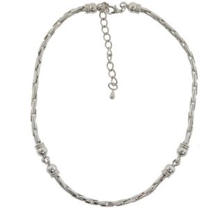 Behave Ketting - schakelketting - zilver kleur - klassiek - dames - 40 cm