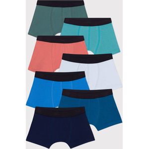 Petit Bateau Set met 5 effen boxershorts van katoen voor kinderen Jongens Onderbroek - Meerkleurig - Maat 92/98