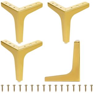 Ibenzoa® Stevige Metalen Driehoekige Meubelpoten Set van 4 voor Diverse Meubels met Schroeven