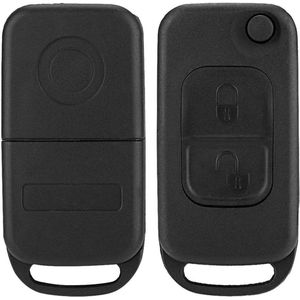 Afstandsbediening Sleutelhanger Shell Cover voor Mercedes Benz SLK R170 E113 ACES W168 - 2 Knop Clignotant Flip Case