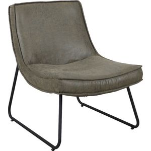 Bolt Edge Relaxstoel - Groen - Woonkamer Fauteuil - Met Armleuning - Modern