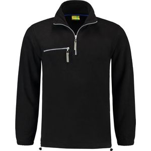 Lemon & Soda polar fleece sweater in de kleur zwart maat 3XL.