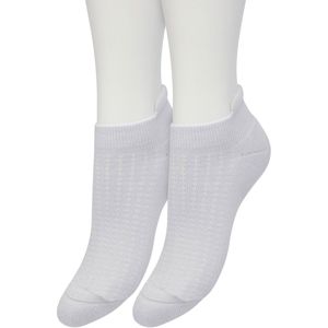 Bonnie Doon Sneaker Sokken Deluxe Dames Licht Grijs maat 36/42 - 2 paar - Badstof Binnenzool - Gladde teennaad - Comfortabele Elastische Bovenzijde - Zacht Hiel Kussen houdt Vuil tegen - Geschikt voor Sport - Sneakersokken - Light Grey - OL2214022.2