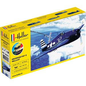 Heller - 1/72 Starter Kit Grumman F6f-5 Hellcathel56272 - modelbouwsets, hobbybouwspeelgoed voor kinderen, modelverf en accessoires