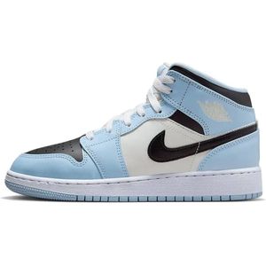 Nike Air Jordan 1 Mid (GS) Ice Blue/Black-Sail-White, 555112-401, EU 37.5