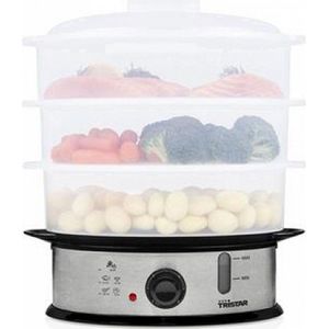 Tristar Stoomkoker VS-3914 - Food Steamer met 3 lagen - Inclusief rijstmand - Vaatwasser bestendig - BPA-vrij - 9 Liter