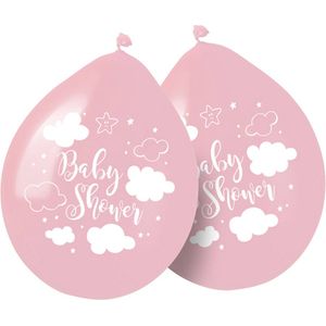 Folat - Ballonnen Baby Shower Roze 8 stuks 30 cm