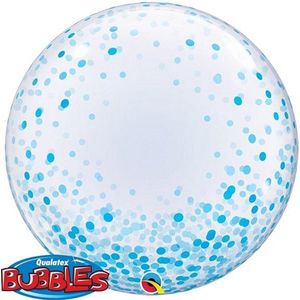 Deco Bubble confetti blauw