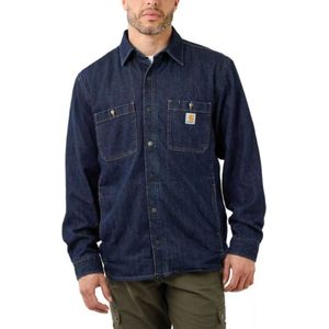 Carhartt Denim Fleece Lined Snap-Front Glacier Shirt