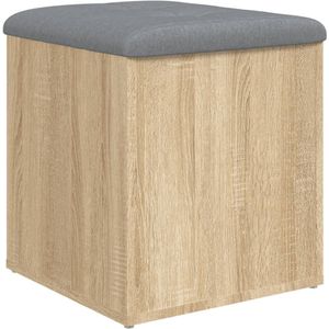 vidaXL Opbergbankje 42x42x45 cm bewerkt hout sonoma eikenkleurig - Opbergbankje - Opbergbankjes - Schoenenbankje - Halbankje