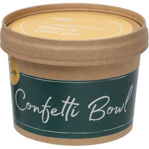 bladconfetti bio bowl | 100% biologisch afbreekbare confetti | 1 handje | bowl |