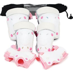 Kniebeschermers - Beschermende accessoires voor inlineskaters; set van 6 beschermers voor kinderen