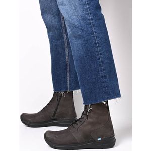 Wolky Hoge veterschoenen Viper asfalt nubuck