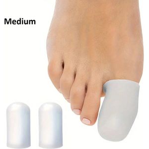 Gel Teenbeschermer Set Van 2 I Teenbeschermers I Teenkap I Polymeer I Soft Gel I Maat S/M