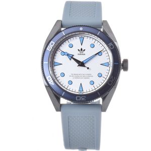 Adidas Grijze Silicone Horloge - Stijlvolle Edition Twee Met 5ATM Waterdichtheid
