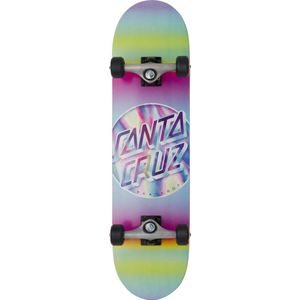 Santa Cruz Iridescent Dot Skateboard Pink Purple 8.0