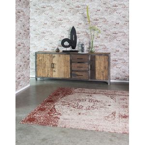 Vloerkleed Brinker Carpets Meda Wine Red - maat 240 x 340 cm