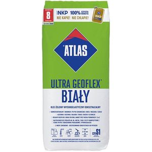 Atlas Geoflex Ultra WIT flexibele tegellijm S1 Vloerverwarming geschikt, ook voor XXL Tegels 25 KG