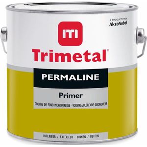 Trimetal Permaline Primer - Grondlaag solventbasis hoge dekkracht - RAL 9010 zuiver wit ( gebrokenwit) - 1 L