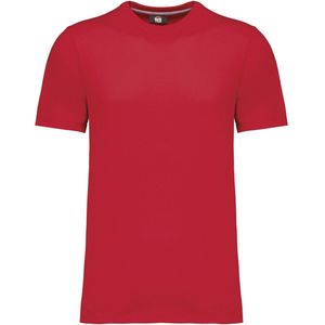 T-shirt Heren 4XL WK. Designed To Work Ronde hals Korte mouw Red 65% Polyester, 35% Katoen