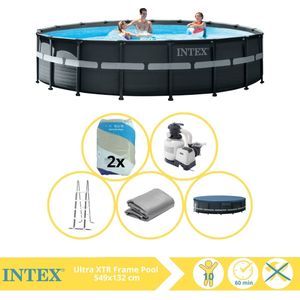 Intex Ultra XTR Frame Zwembad - Opzetzwembad - 549x132 cm - Inclusief Onderhoudspakket en Filterzand