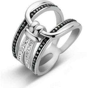 Victoria zilverkleurige ring met elegant design