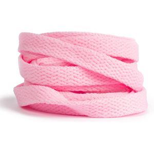 GBG Sneaker Veters 160CM - Roze - Lichtroze - Pink - Light Pink - Schoenveters - Laces - Platte Veter