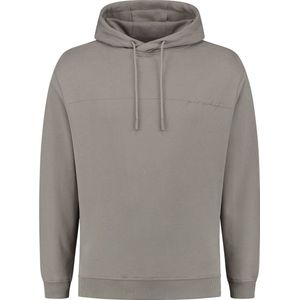 Purewhite - Heren Loose Fit Hoodie - Bruin - Maat L