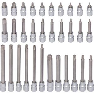 32 delige bitset - chrome vanadium - torx - lange en korte modellen