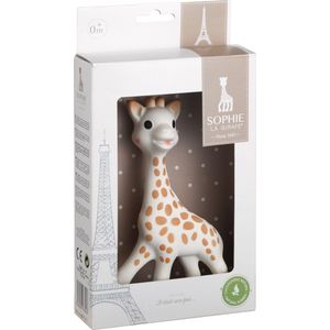 Sophie de giraf - Bijtspeeltje - Bijtspeelgoed - Baby speelgoed - Kraamcadeau - Babyshower cadeau - In wit geschenkdoosje - 100% natuurlijk rubber - Vanaf 0 maanden - 17 cm - Beige/Bruin
