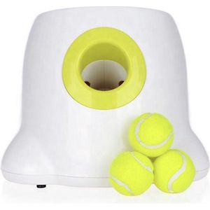 Mowa Ballenwerper voor honden - Speelgoedwerper - Hondenbalwerper - Automatische ballenwerper - Interactief - Mini tennis - Inclusief 3 tennisballen