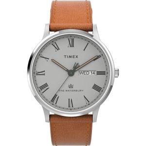 Timex Classic TW2V73600 Horloge - Leer - Bruin - Ø 40 mm