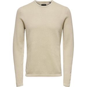 ONLY & SONS ONSPANTER 12 STRUC CREW KNIT NOOS Heren Trui - Maat S