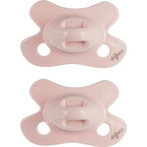 Difrax - Dental Fopspeen - Newborn - Lichtroze Orthodontische Speen - 2 st.