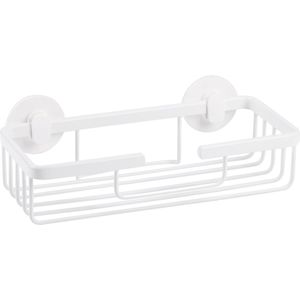 Differnz Zelfklevend Doucherek Wit – Douchemand – Hangend Rechthoek– Doucherekje zonder Boren - Aluminium - 25 x 11.6 x 8.1 cm