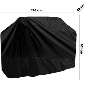 Maxxcovers BBQ Hoes A - Kwaliteit - Buitenkeuken - 126 X 52 X 101 cm - Waterdicht - Zwart - O.a. Weber - Boretti - Campingaz