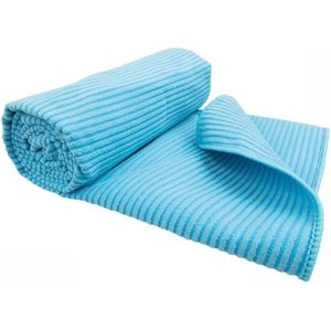 Rubytec Luxe Handdoek - 90 x 40 cm - Antibacterieel - Absorberend - Sneldrogend - Compact & Lichtgewicht - Microfiber - Maat M - Blauw