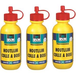 Bison Houtlijm 75gr d2 - 3 stuks - KD set