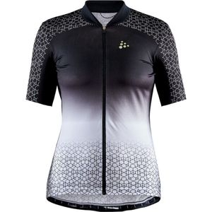 Craft Fietsshirt Korte mouwen Dames Zwart Wit - STRIDE JERSEY W BLACK/WHITE - S