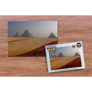 Puzzel Op weg naar de piramides van Giza - Legpuzzel - Puzzel 500 stukjes