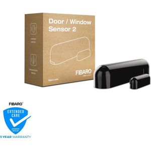 FIBARO Deur-/Raam Sensor 2 - Magneetcontact sensor - Zwart